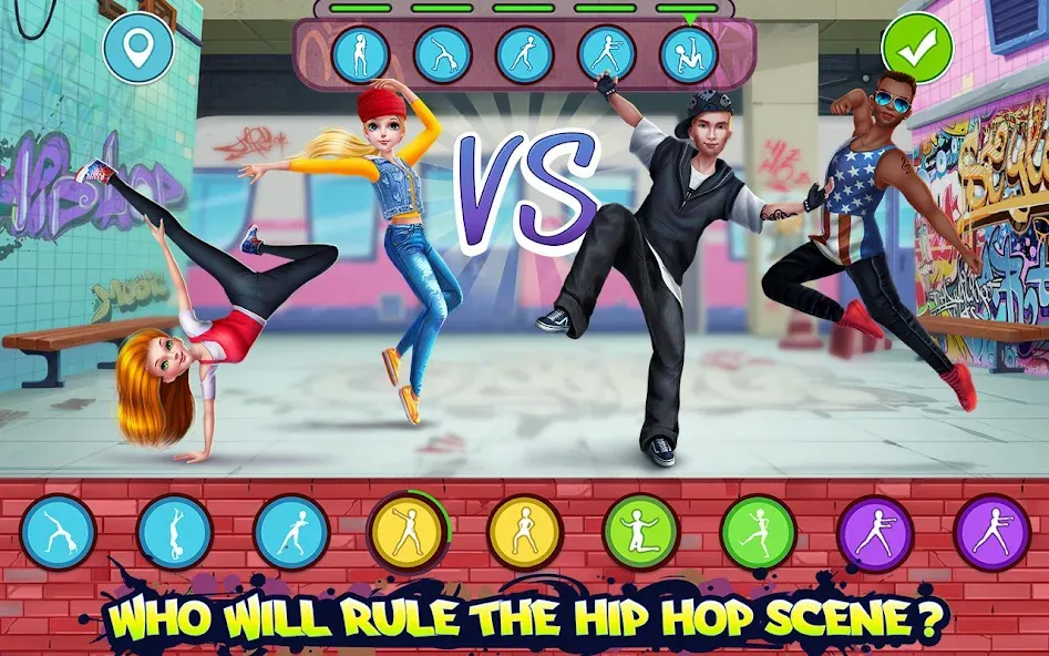 Hip Hop Battle - Girls vs Boys  [МОД Меню] Screenshot 1