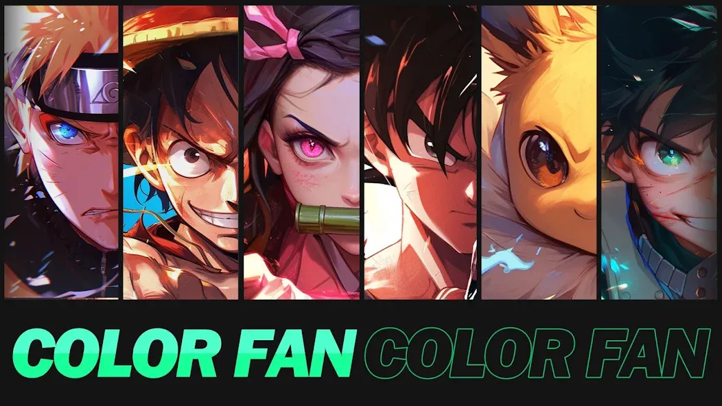 Color Fan - Color By Number (Цветной веер)  [МОД Меню] Screenshot 1