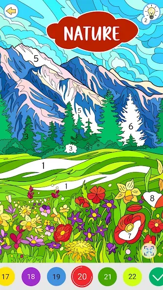 Color by Number: Coloring Book  [МОД Меню] Screenshot 1