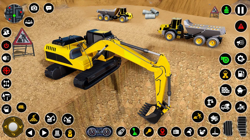 Construction Dump Truck Game (Конструкционный симулятор самосвала)  [МОД Unlimited Money] Screenshot 1