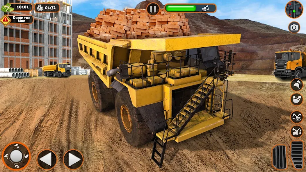 Construction Dump Truck Game (Конструкционный симулятор самосвала)  [МОД Unlimited Money] Screenshot 2