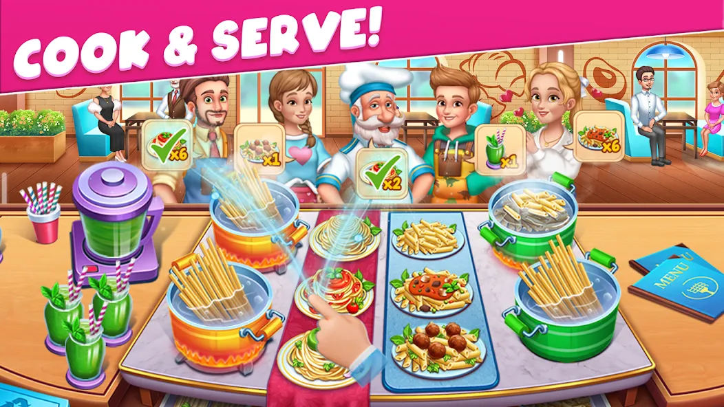 Cooking Taste Restaurant Games  [МОД Бесконечные монеты] Screenshot 3