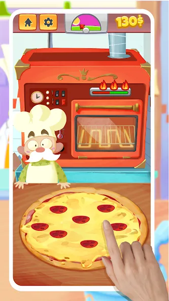 Pizza Maker - Cooking Games (Пицца Мейкер)  [МОД Много денег] Screenshot 1