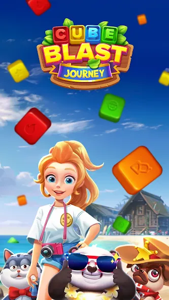 Cube Blast Journey: Toon & Toy (Кьюб Бласт Джорни)  [МОД Бесконечные монеты] Screenshot 1