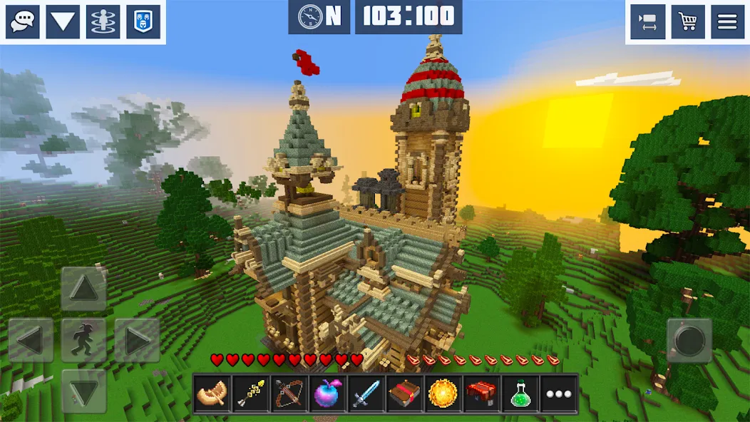 Block Craft World:Planet Craft  [МОД Меню] Screenshot 5