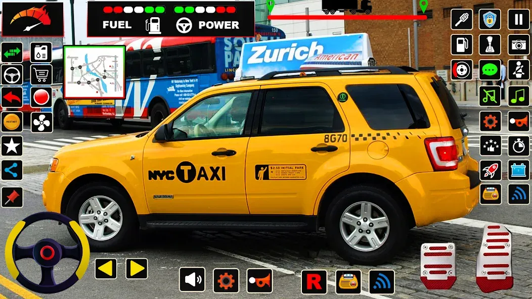 US Taxi Game 2023-Taxi Driver  [МОД Unlimited Money] Screenshot 5