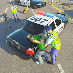 Взломанная Police Simulator Job Cop Game  [МОД Mega Pack] - стабильная версия apk на Андроид