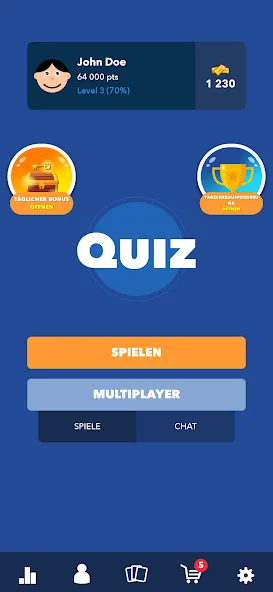 Super Quiz - Wissens Deutsch (упер квиз)  [МОД Много денег] Screenshot 1