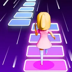 Скачать взломанную Melody Run - Cute Popcat Music (Мелодия Ран)  [МОД Unlimited Money] - полная версия apk на Андроид