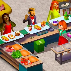 Взломанная Cooking Cup: Fun Cafe Games (Кукинг Кап)  [МОД Unlocked] - стабильная версия apk на Андроид