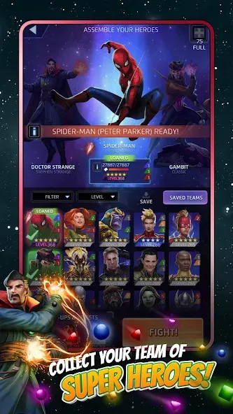 MARVEL Puzzle Quest: Hero RPG (Марвел Пазл Квест)  [МОД Бесконечные деньги] Screenshot 2