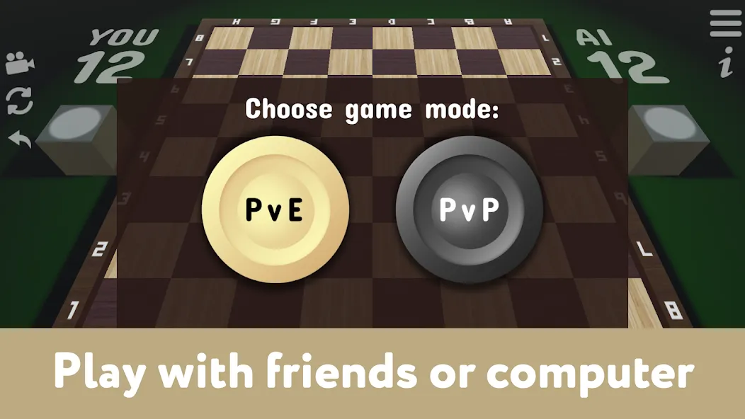 Checkers for two - Draughts  [МОД Unlocked] Screenshot 2