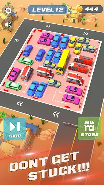 Unblock It Car Puzzle Game (Паркинг Джам Разблокировать)  [МОД Много монет] Screenshot 4