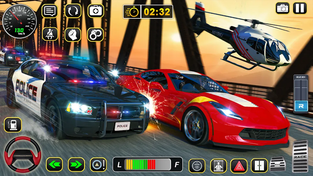 Police Car Chase Car Games  [МОД Unlocked] Screenshot 5