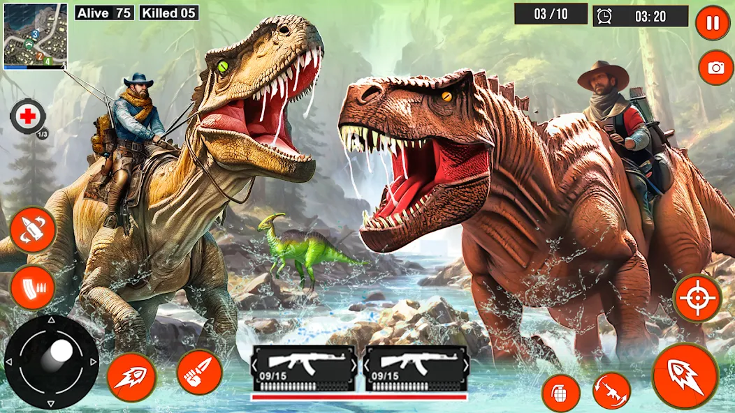 Real Dino Hunter 3D Gun Games (Уайлд Динозавр Хантер Ган Геймс)  [МОД Mega Pack] Screenshot 2