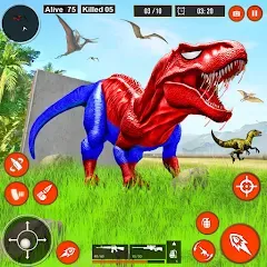 Взлом Real Dino Hunter 3D Gun Games (Уайлд Динозавр Хантер Ган Геймс)  [МОД Mega Pack] - стабильная версия apk на Андроид