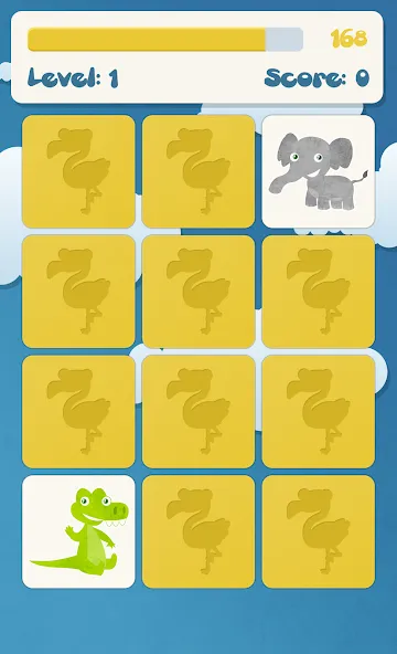 Animals memory game for kids  [МОД Unlocked] Screenshot 3