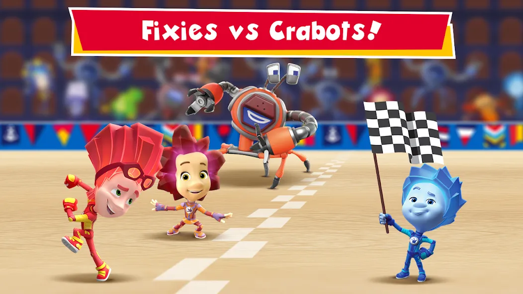 Fixies vs Crabots: Cool Game!  [МОД Много монет] Screenshot 1