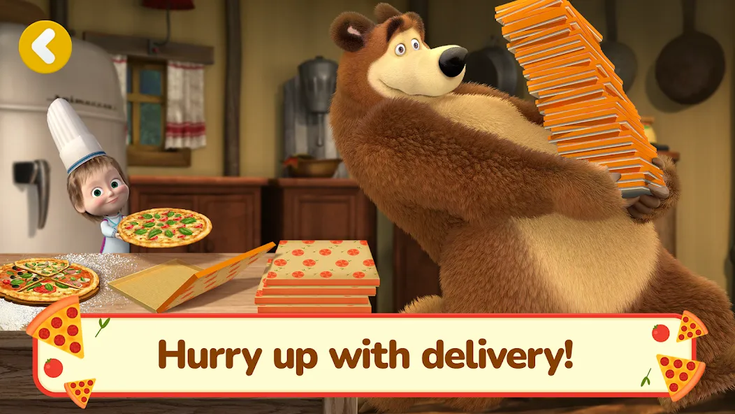 Masha and the Bear Pizza Maker  [МОД Все открыто] Screenshot 4