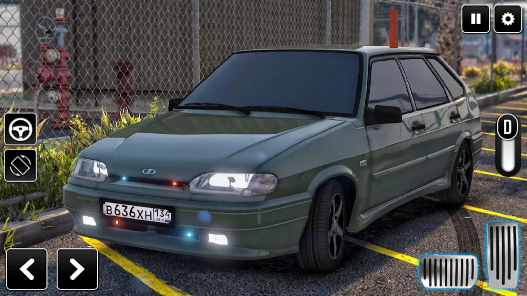 2114 Car Driving: Lada sedan  [МОД Unlimited Money] Screenshot 5