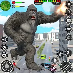 Взлом Giant Gorilla Bigfoot Monster (Энгри Горилла)  [МОД Бесконечные монеты] - стабильная версия apk на Андроид