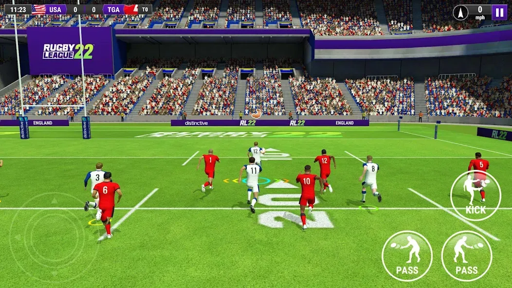 Rugby League 22 (Рубиги Лига 22)  [МОД Unlimited Money] Screenshot 1