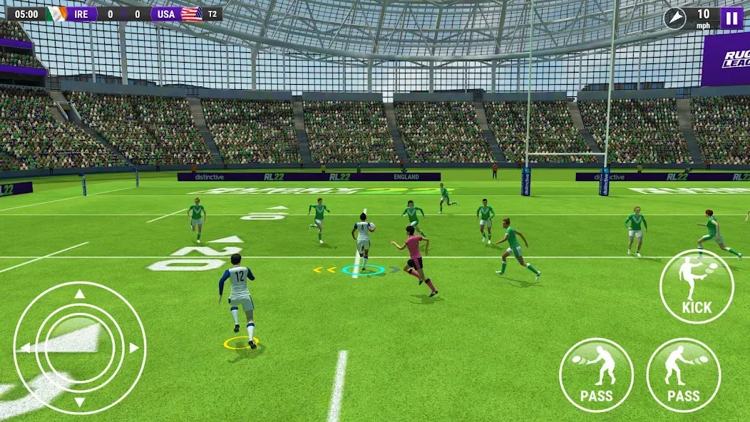 Rugby League 22 (Рубиги Лига 22)  [МОД Unlimited Money] Screenshot 2