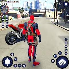 Скачать взлом Miami Rope Hero Spider Game 2  [МОД Много денег] - последняя версия apk на Андроид