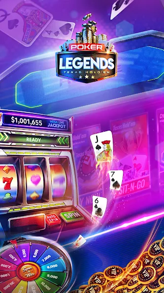 Poker Legends - Texas Hold'em (Покер Легенды)  [МОД Меню] Screenshot 2