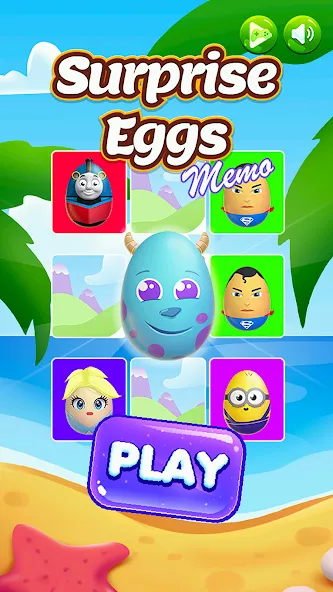 Surprise Eggs Memory (Сюрприз Яйца Мемо)  [МОД Меню] Screenshot 1