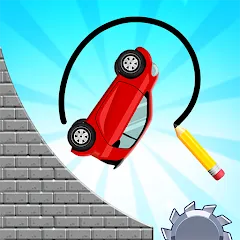 Скачать взломанную Draw 2 Bridge: Draw Save Car (Дроу 2 Бридж)  [МОД Unlimited Money] - последняя версия apk на Андроид