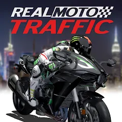 Взломанная Real Moto Traffic (Реал Мото Трафик)  [МОД Много монет] - полная версия apk на Андроид