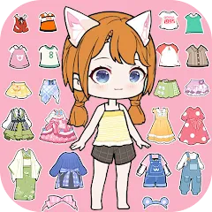 Взломанная YOYO Doll Anime Dress Up Game (ЙОЙО)  [МОД Много денег] - последняя версия apk на Андроид