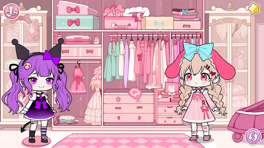 YOYO Doll School life Dress up (ЙОЙО Лайф ворлд)  [МОД Много монет] Screenshot 1