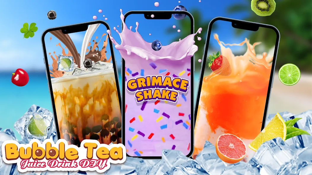 Boba Grimaces Shake Bubble Tea (Бабл)  [МОД Unlocked] Screenshot 1