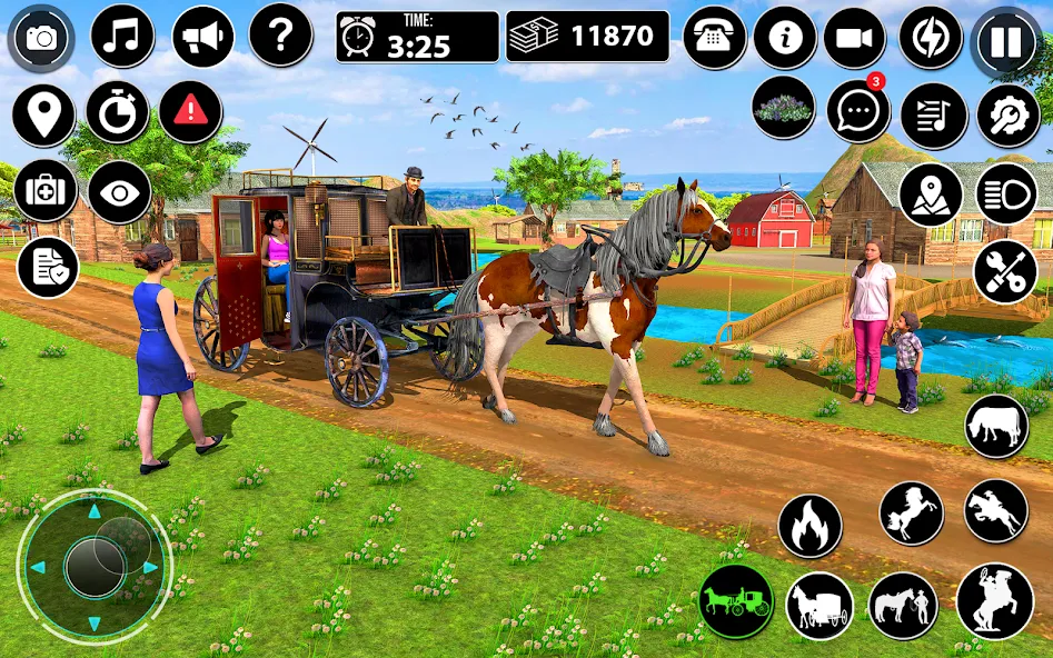 Horse Cart Taxi Transport Game  [МОД Unlocked] Screenshot 3