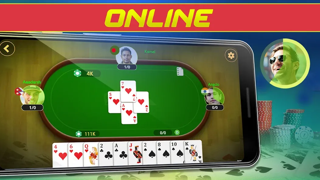 Call Bridge Card Game - Spades (Карточная игра Колл Бридж)  [МОД Unlimited Money] Screenshot 2