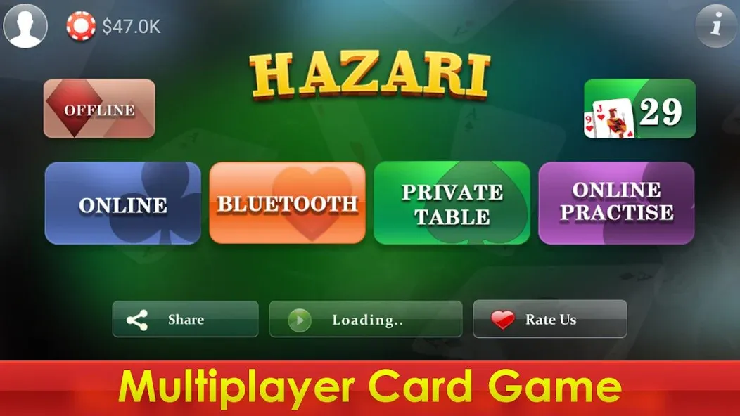 Hazari - 1000 Points Card Game (Хазари)  [МОД Все открыто] Screenshot 2