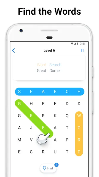 Word Search - crossword puzzle (Уорд Срч)  [МОД Много монет] Screenshot 1