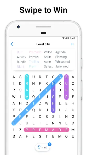 Word Search - crossword puzzle (Уорд Срч)  [МОД Много монет] Screenshot 3