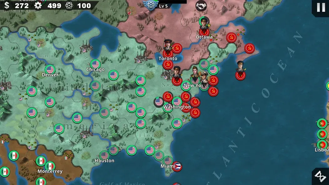 World Conqueror 4-WW2 Strategy (Ворлд Конкерор 4)  [МОД Много денег] Screenshot 3