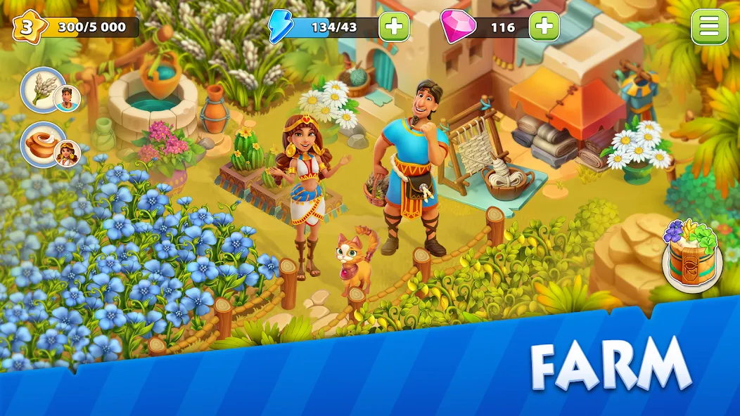 Nile Valley: Farm Adventure (Ниловская долина)  [МОД Unlocked] Screenshot 2