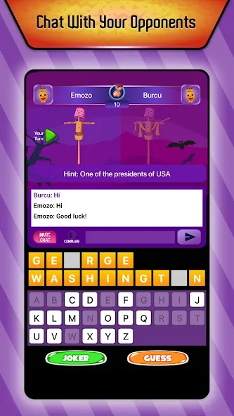 Online Hangman Word Game (Онлайн игра в слова Висельник)  [МОД Меню] Screenshot 1