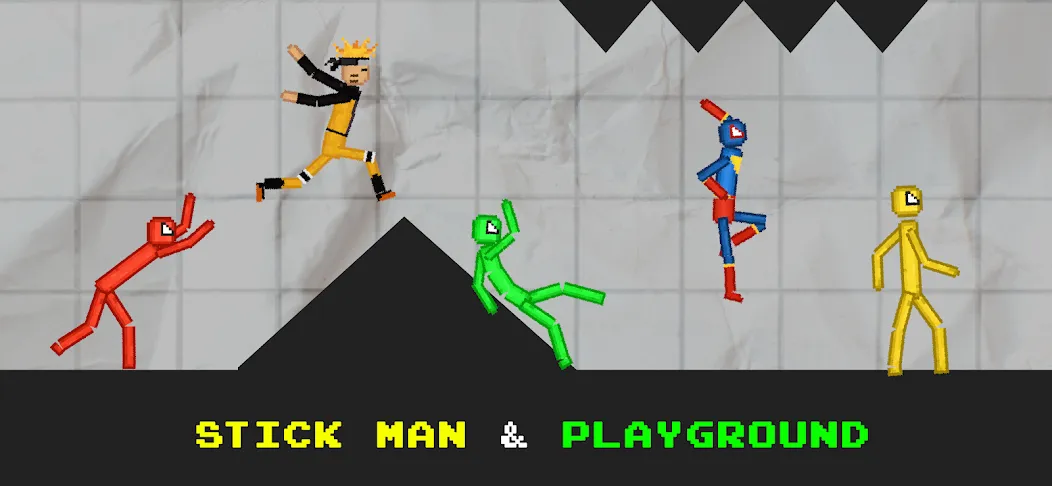 Stickman Playground (тикман Плейграунд)  [МОД Много денег] Screenshot 3