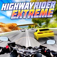 Взломанная Highway Rider Extreme - 3D Mot (Хайвей Райдер Экстрим)  [МОД Бесконечные деньги] - последняя версия apk на Андроид