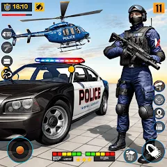 Скачать взломанную US Police Shooting Crime City  [МОД Unlocked] - стабильная версия apk на Андроид