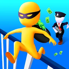 Взломанная Thief Run Race 3D: Fun Race  [МОД Все открыто] - последняя версия apk на Андроид