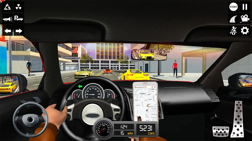 Taxi Simulator 3d Taxi Sim  [МОД Много монет] Screenshot 5