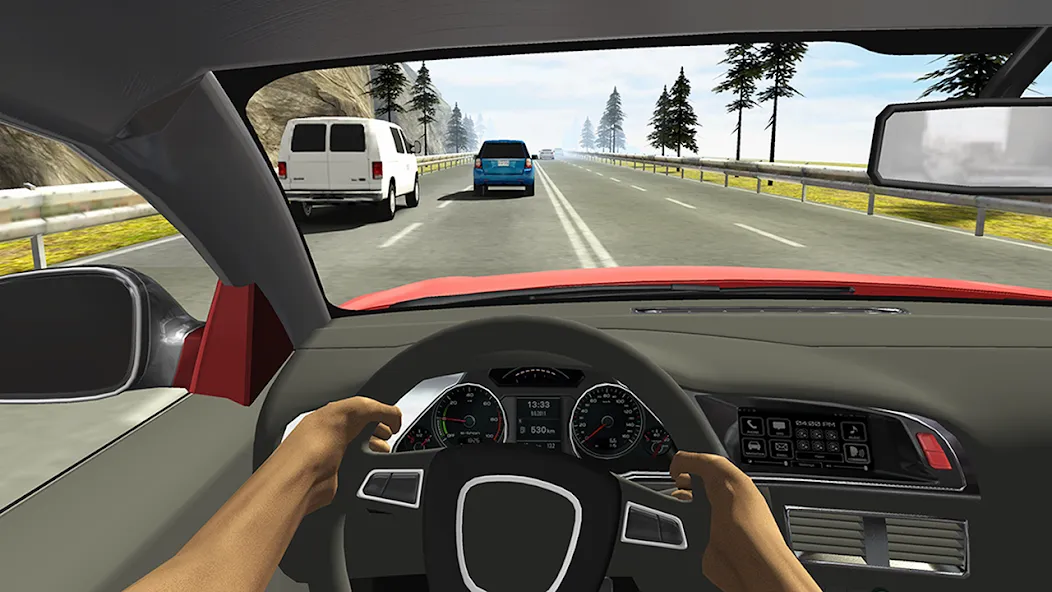 Racing in Car 2 (Рейсинг ин Кар 2)  [МОД Бесконечные монеты] Screenshot 3