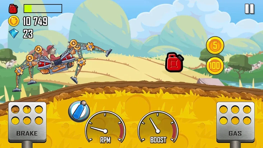 Hill Climb Racing (Хилл Клайм Рейсинг)  [МОД Unlimited Money] Screenshot 2